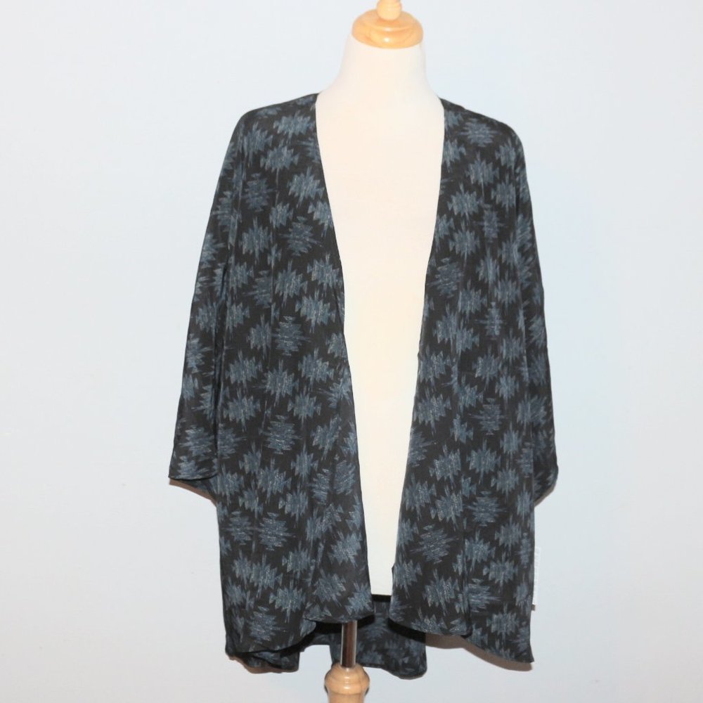 New Large LulaRoe Lindsay Sheer Kimono Jacket Open Front NWT